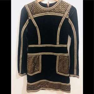 Black and Gold Dress from PrettyLittleThing